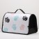 Bag - Frame Animal Carriage, 45 x 25 x 30 cm white with paws