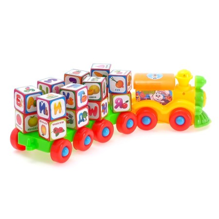 The designer "Smart Steam" with cubes "Alphabet, numbers, vegetables and fruits", according to the Montessori method-7