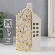 Ceramics candlestick, metal for 1 candle 