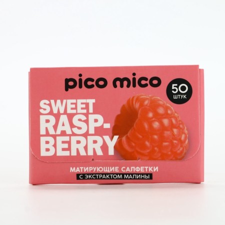 Mating napkins with raspberry extract, 50 pcs, Pico Mico