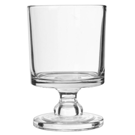 Glass of glass for 1 candle "glass on a short leg" transparent-3