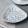 Ceramic plate "Easter bunnies", 13.5 x 13.5 cm, white color