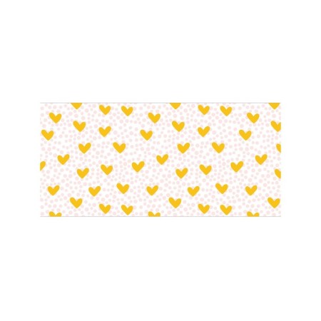 Basket for toys "Yellow hearts, size 40x60 cm-1