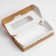 A set of folding boxes with a window, craft, 17 x 7 x 4 - 20 x 20 x 4 cm 3 pcs.