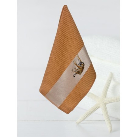 A set of wuffed napkins Diva Afrodita "Tiger", size 40x60 cm, 2 pcs-1