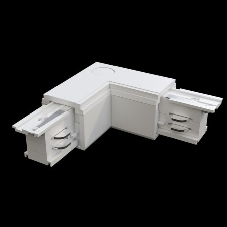 The internal corner Connector for the Technical TRA005CL-31W-R PAY STRECK system, 9.9x9.9x3.2 cm, white color-2