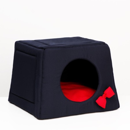 Transformer House "Samanka" 45 x 45 x 36 cm, red-blue-1