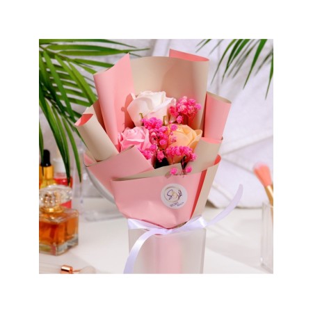 A premium bouquet of soap roses, 3 pcs-7