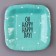 Disposable plate plate square "Happy Day", mint, 16.5x16.5 cm
