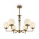 Caustra Freya Fr5185PL-06BS BOLAS, 655x655x610 mm, E27, 6x60W, brass color