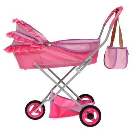 Puppet stroller No. 10, pink color with lilac-3