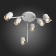 Ceiling lamp ST LUCE. SL597.502.06. 6x3 W, GU10, 3000K, 21x21x42 cm, white color