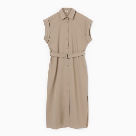 Women's dress Minaku: Safari Midi Beige Color, Rr. 48-5