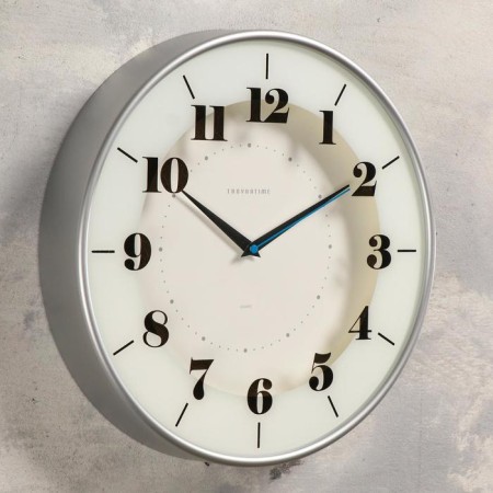 Wall clock, series: classic, smooth move, d = 30.5 cm, glass printing-1