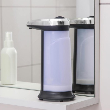 A dispenser for antiseptic/liquid soap, sensory, batteries, 400 ml, black color-10