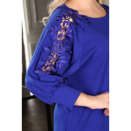 Women's dress, size 52, blue color-10
