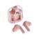 Wireless headphones Air31, TWS, vacuum, BT 5.0, 45/230 mAh, transparent, pink