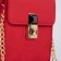 Bag Cross-Bodi with a zipper, red color