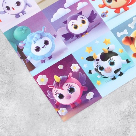 Stickers children's paper "Friends", 11 x 15.5 cm-1