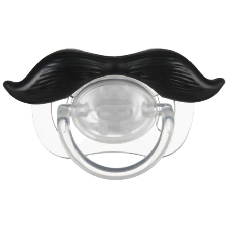 Silicone orthodontic dummy "cat", from 0 months, with a cap-2