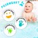 Baby fountain for the bathtub "Beast on a boat", 3 nozzles, works from batteries