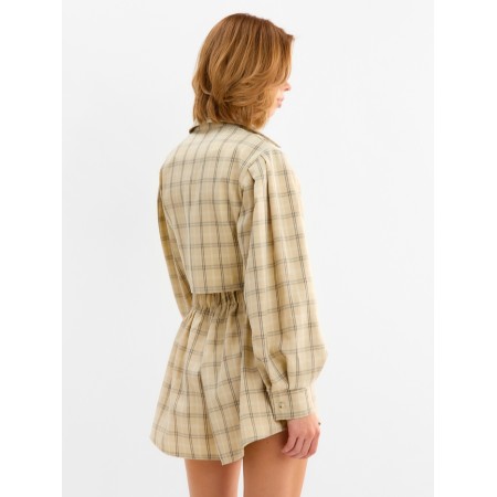 Female set (blouse, shorts) minku: casual collection color Beige Cage, size 42-1