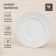 A set of ceramic sl home "Arena Blanca", d = 20 cm, white color