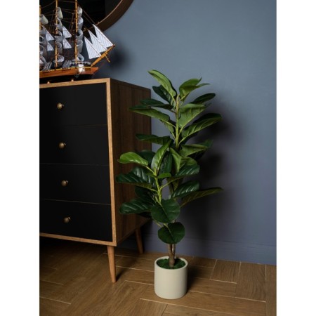 Decorative plant in the cement pot "Ficus", 14 × 14 × 96 cm-7