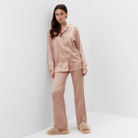 Female pajamas (shirt, trousers) KAFTAN "Leopard", Golden, R.48-50-3