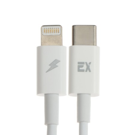 EXPLOYD EX-Z-1168, USB-C, 3A, Lightning cable, PD, white-5