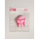 Sponge d/makeup drop 6*8cm with a layer stand latex pink pink qf
