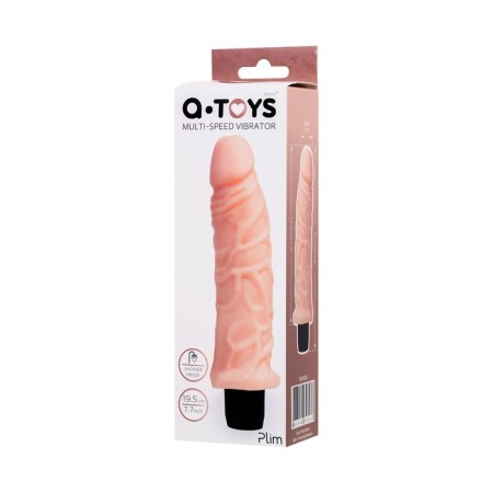 Realistic vibrator A-Toys byfa Plim, TPE, bodily, 19.5 cm-1