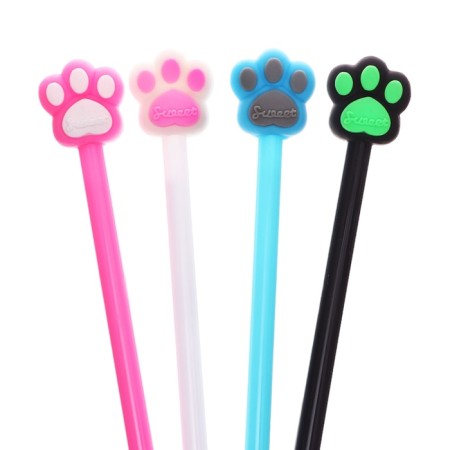 Gel-Gel pen, blue rod, cat's legs mix-4