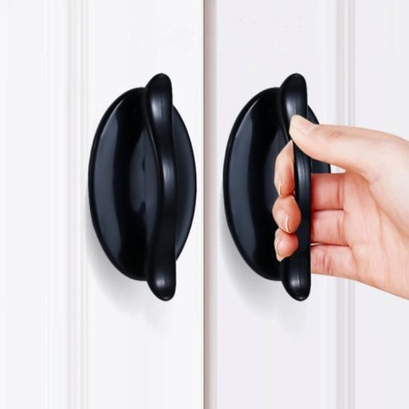 Furniture handle self -adhesive cappio, l = 95 mm, plastic, black color-2