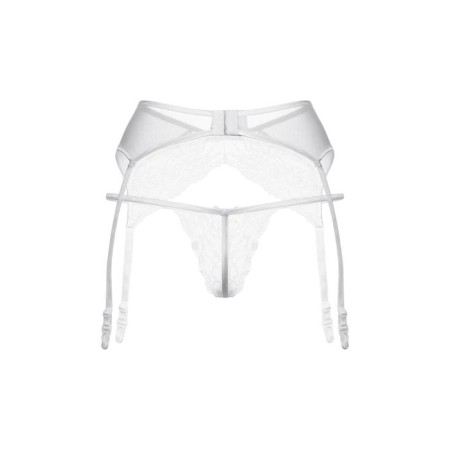 Panties and belt for stockings Softline Collection, white color, size m/l-2
