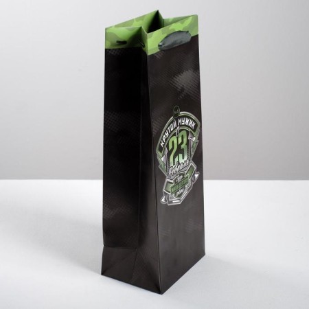 Gift package for a bottle, packaging, “Cool man”, 36 x 13 x 10 cm-1