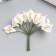 Decor for creativity "White Calles" (set-Book 12 flowers) 10 cm