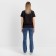 T-shirt female, black color, size 44-46 (l)