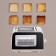Toster KitFort KT-6060, 1100 W, 6 frying modes, 2 toasts, silver-beige