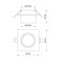 Lamp built -in Novotech. Lirio, 9W, GU10, 60x92x92 mm, black color