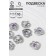 Suspension "Heart" 2.4 × 2.2 × 0.8 cm, (set 10 pcs.), Lilac color in silver