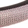 Skyway braid, Crystal-2 m, black eco-leather, pink rhinestones