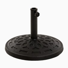 Umbrella stand, black, 48.5 x 34 cm, for umbrellas with pipe diameter 38/48 mm