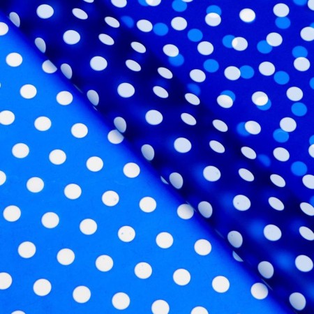 Matte film "Large peas" blue, 0.58 x 0.58 m-1