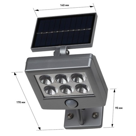 Lamp Garden Era on the Solar Battery LED, IP54, 150LM, cold white-7