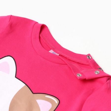 Лонгслив для девочки, цвет фуксия, рост 86 см-1