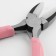 Plafers with nylon nozzles, for needlework, 14 × 6.5 cm, silver/pink color