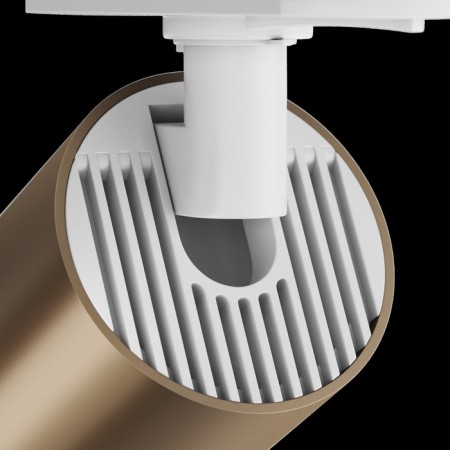 TREE TRECHNICAL TR020-1 -U10-WBZ, 1x10W, 12.5x8.2x12.5 cm, GU10, white and matte bronze.-2