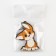 Key keychain wooden "dog with ears" 4.7 x 6 cm