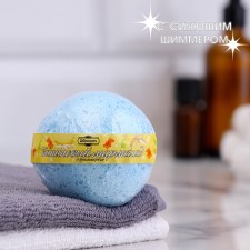 Бомбочка  для ванны с шиммером "Банановый мармелад" голубая 150 г